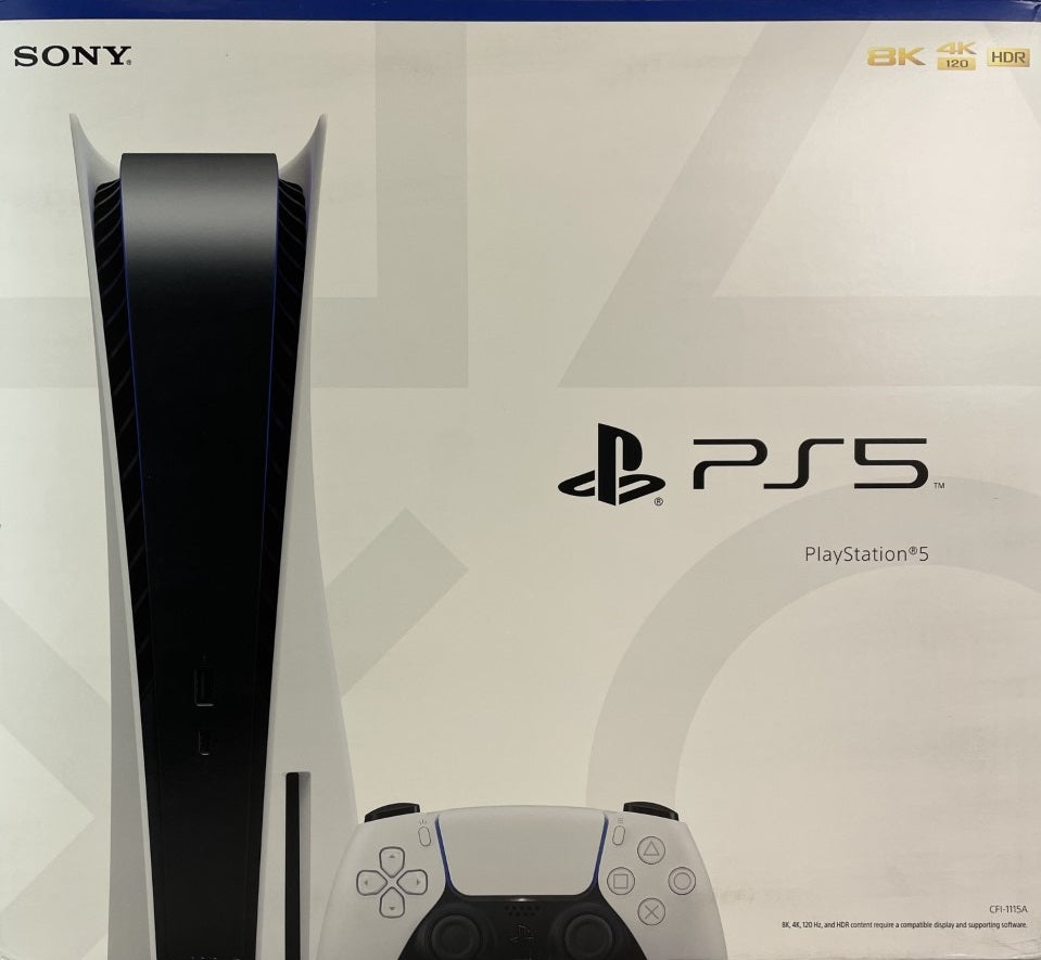 Sony PlayStation 5 Console, 825GB Storage, Disc Version with Accessories - White (Pre-Owned)