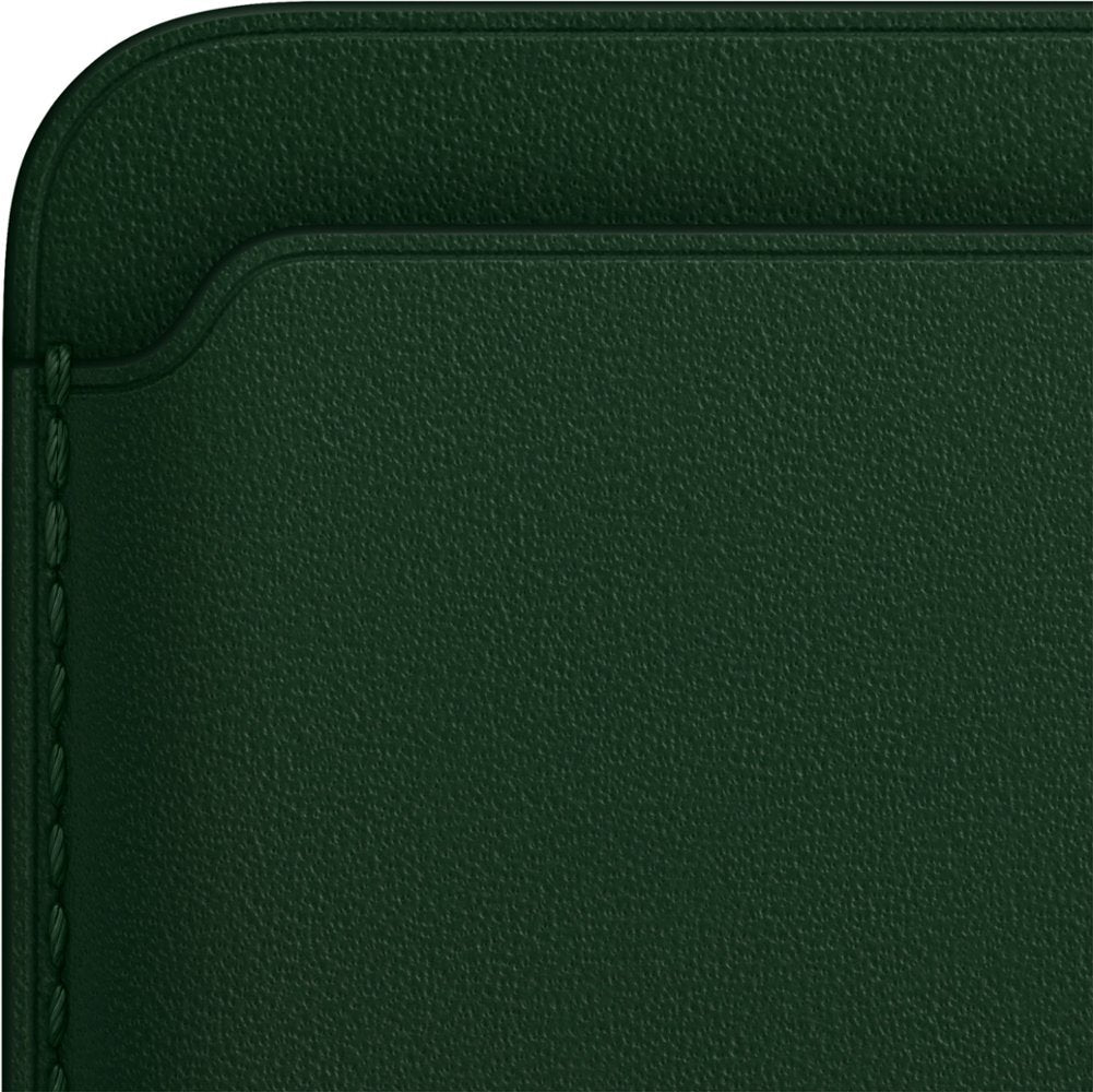 Apple iPhone Leather Wallet with MagSafe (2021) MM0X3ZM/A - Sequoia Green (Certified Refurbished)