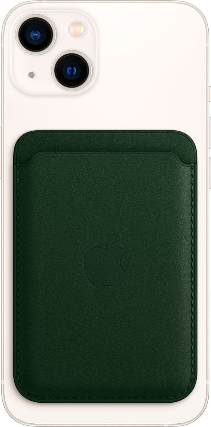 Apple iPhone Leather Wallet with MagSafe (2021) MM0X3ZM/A - Sequoia Green (Certified Refurbished)