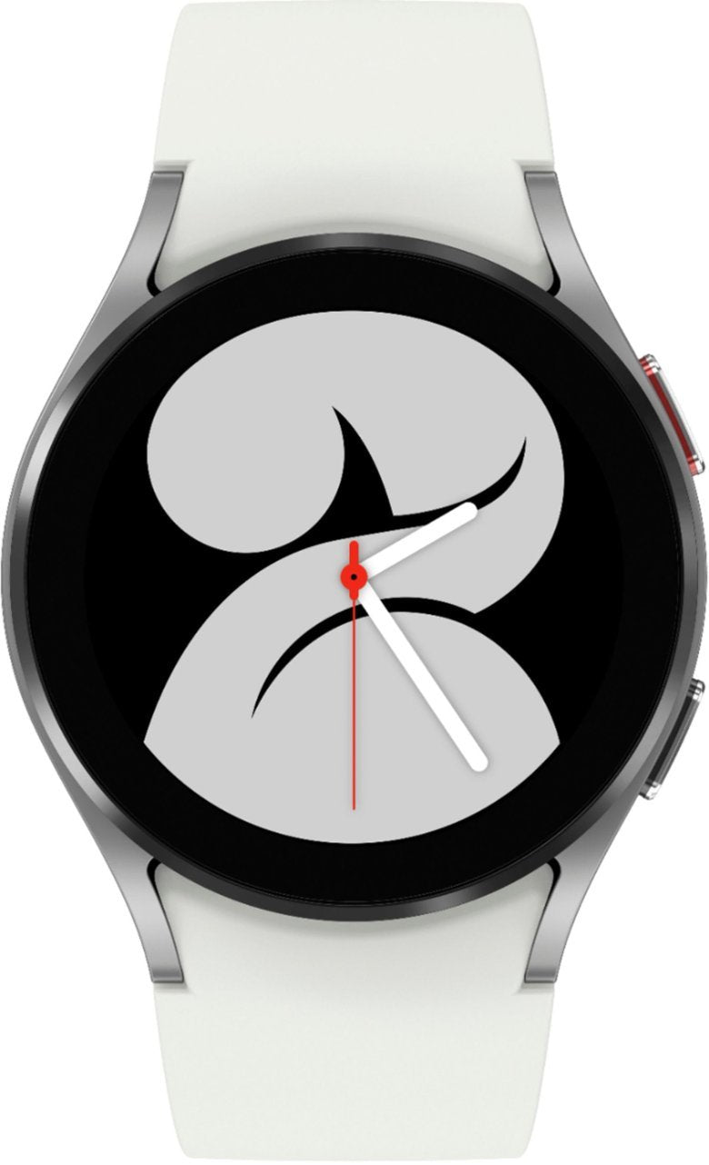 Samsung Galaxy Watch 4 (Wifi Cellular Cellular 40mm) - Silver Case & Gray Rubber Band (Certified Refurbished)