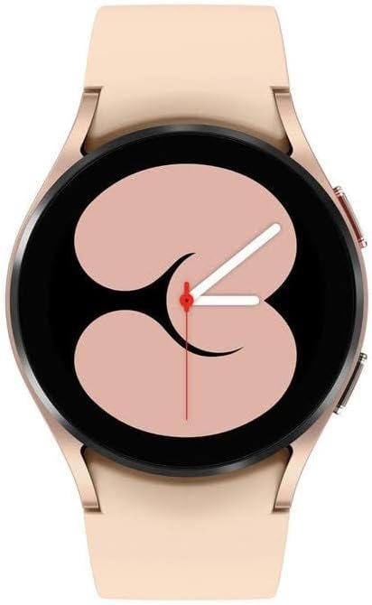 Samsung Galaxy Watch4 (Bluetooth, 4G LTE, WIFI, 40mm) Pink Gold Pink Rubber Band (Certified Refurbished)