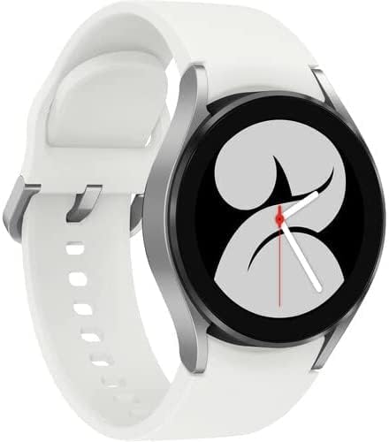 Samsung Galaxy Watch 4 40mm (Wifi + LTE) Silver White Rubber Band (Refurbished)