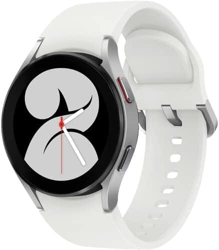 Samsung Galaxy Watch 4 40mm (Wifi + LTE) Silver White Rubber Band (Refurbished)