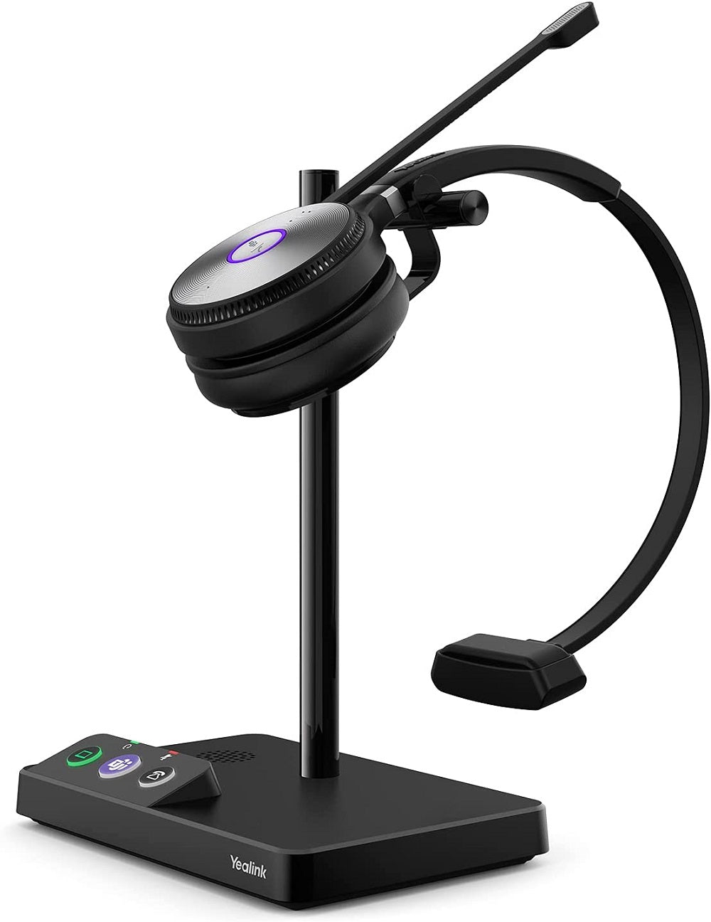 Yealink WH62 Mono Teams Wireless Noise Canceling Headset - Black (Certified Refurbished)