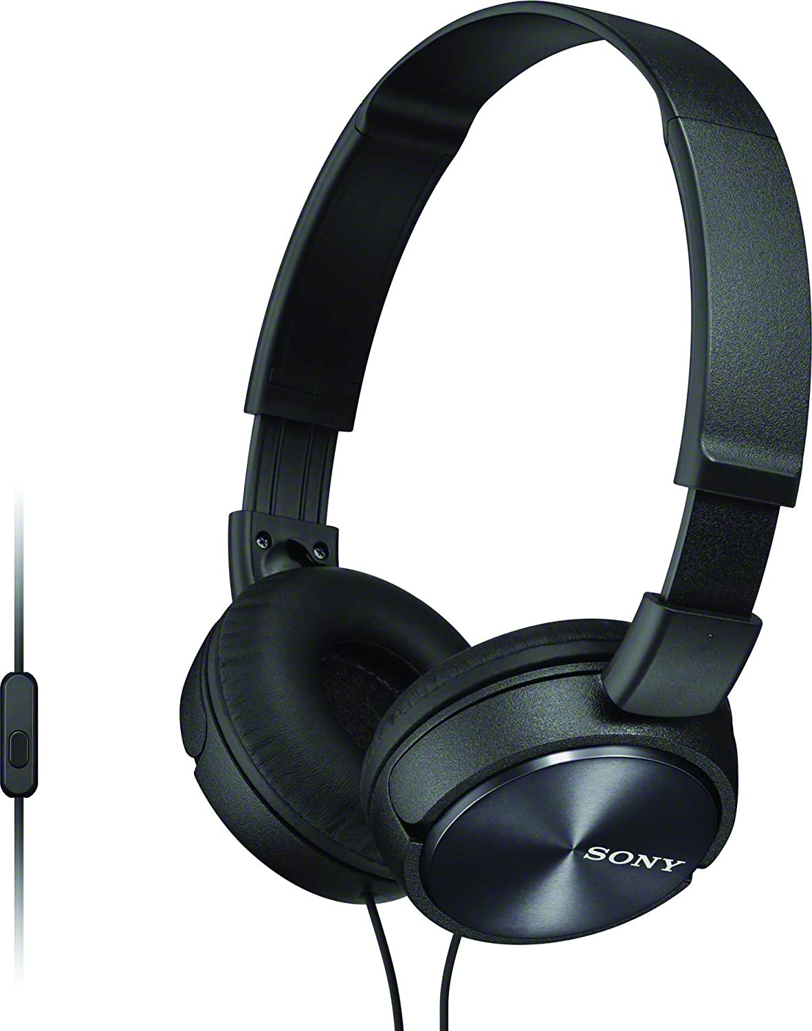 Sony MDR-ZX310AP Extra Bass Wired On-Ear Headphones with Mic - Black (New)