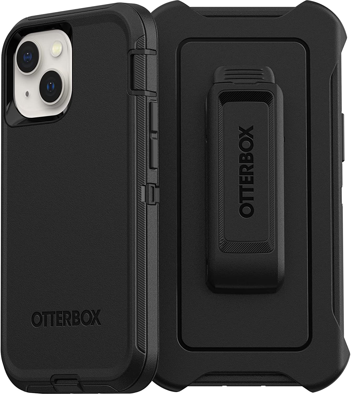 OtterBox DEFENDER SERIES Case &amp; Holster for Apple iPhone 13 Mini - Black (Certified Refurbished)
