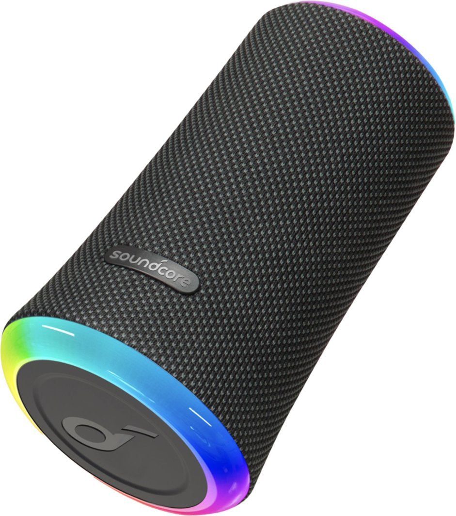 Anker Soundcore Flare 2 Wireless Portable Waterproof Bluetooth Speaker - Black (Certified Refurbished)