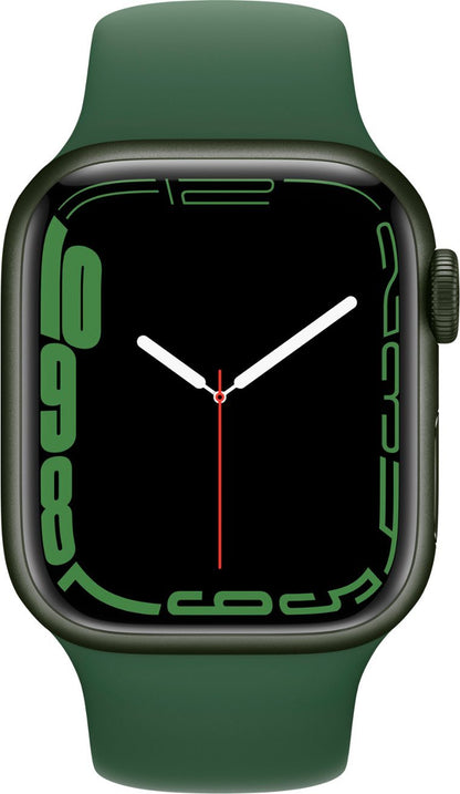 Apple Watch Series 7 (2021) 41mm GPS + Cellular - Green Aluminum Case &amp; Clover Sport Band (Certified Refurbished)