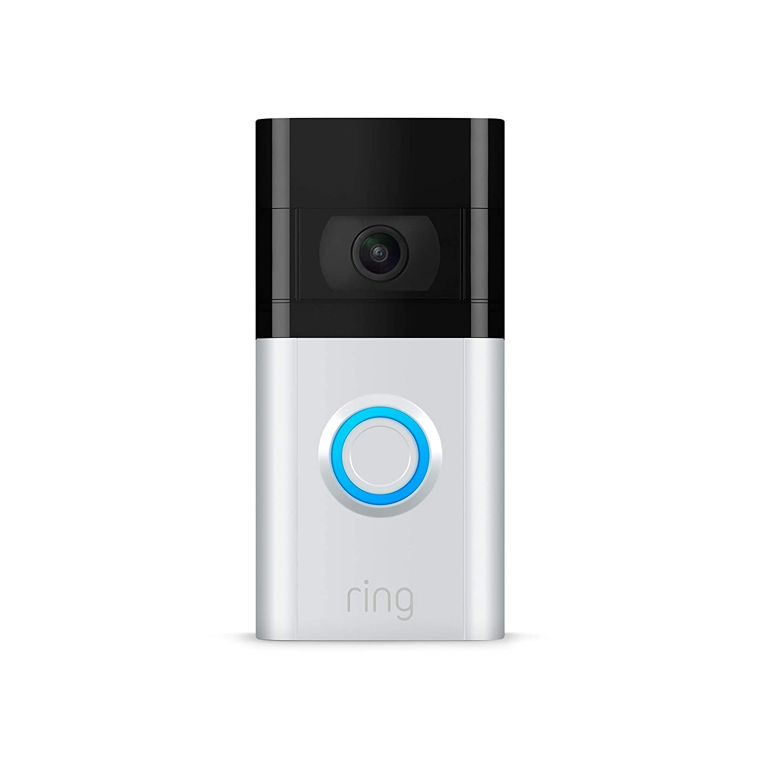 Ring Video Doorbell 3 w/ Enhanced WIFI, Improved Motion Detection - Satin Nickel (Refurbished)