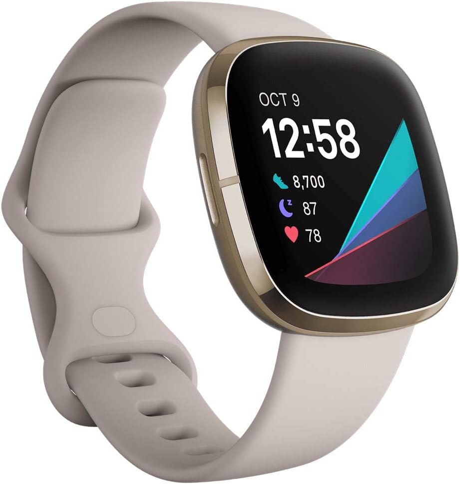 Fitbit Sense Advanced Health Smartwatch - Soft Gold (Certified Refurbished)