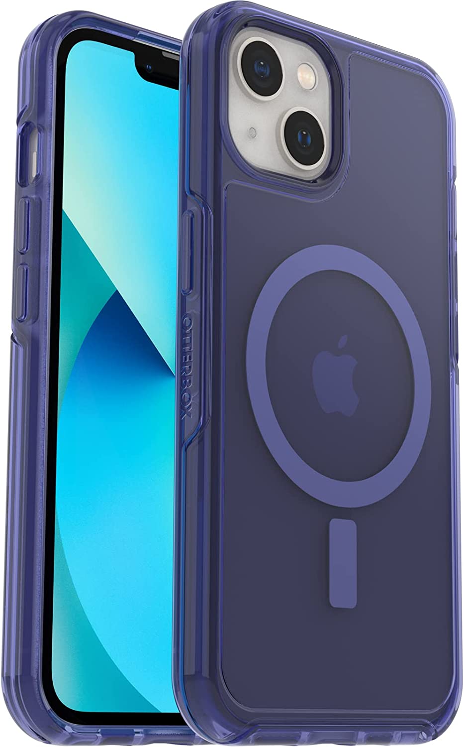 OtterBox SYMMETRY SERIES+ Case w/MagSafe for Apple iPhone 13 - Feelin Blue (Certified Refurbished)