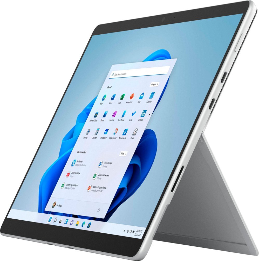 Microsoft Surface Pro 8 13” Touch Screen, Core i5, 16GB RAM, 256GB - Platinum (Certified Refurbished)