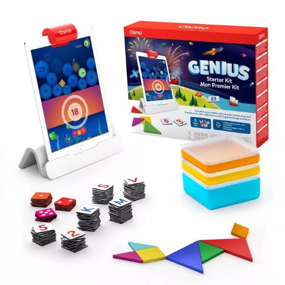 Osmo Genius Starter Kit for iPad - 5 Hands-On Learning Games - STEM - Ages 6-10 (Certified Refurbished)