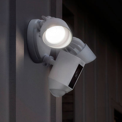 Ring Floodlight Security Cam w/ Motion Security Camera and Floodlight  - White (Refurbished)