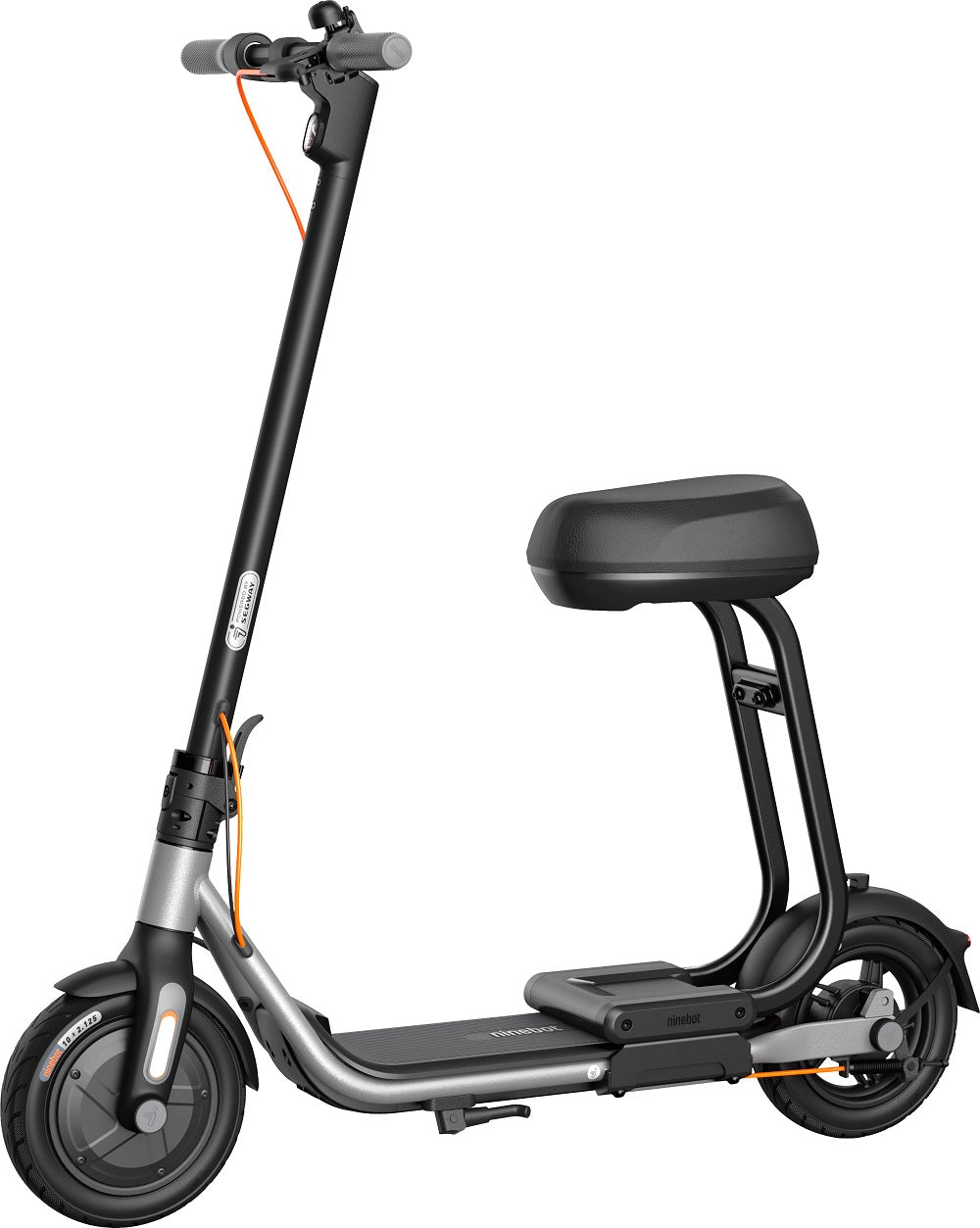 Segway Ninebot D40X KickScooter Plus Seat with 23.6-mile Operating Range - Black (Pre-Owned)