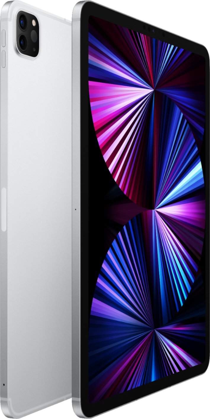 Apple iPad Pro 3rd Gen 11in (2021) 512GB Wifi + Cellular (Unlocked) -Silver (Certified Refurbished)