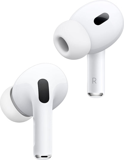 Apple AirPods Pro 2nd Gen In-Ear Wireless Earbuds w/MagSafe and Lightning Charging Case - White (Refurbished)