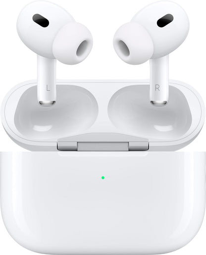 Apple AirPods Pro 2nd Gen In-Ear Wireless Earbuds w/MagSafe and Lightning Charging Case - White (Pre-Owned)