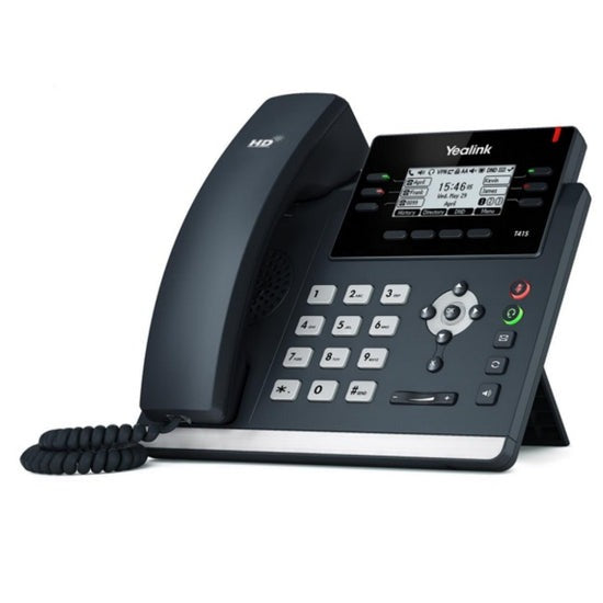 Yealink SIP-T41S WIFI Desk Phone with Accessories - Black (Refurbished)
