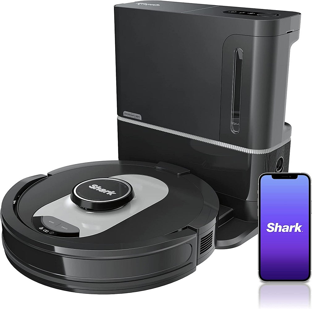 Shark AI Ultra Robot Vacuum, Home Mapping, HEPA Bagless Self-Empty Base - Black (Certified Refurbished)