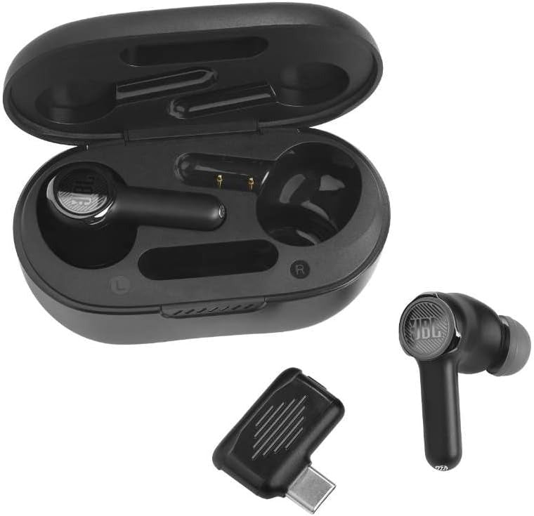 JBL Quantum TWS Noise Cancelling Gaming In-Ear True-Wireless Earbuds - Black (Certified Refurbished)