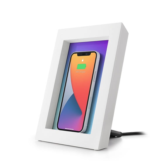 Twelve South PowerPic Wireless Charger Picture Frame - White (Certified Refurbished)
