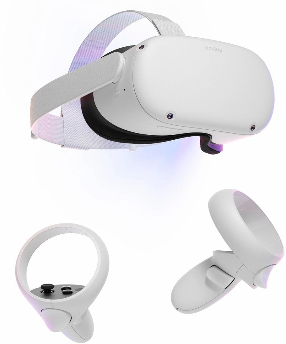 Meta Quest 2 Immersive All-In-One Virtual Reality Headset -128GB - White (Refurbished)