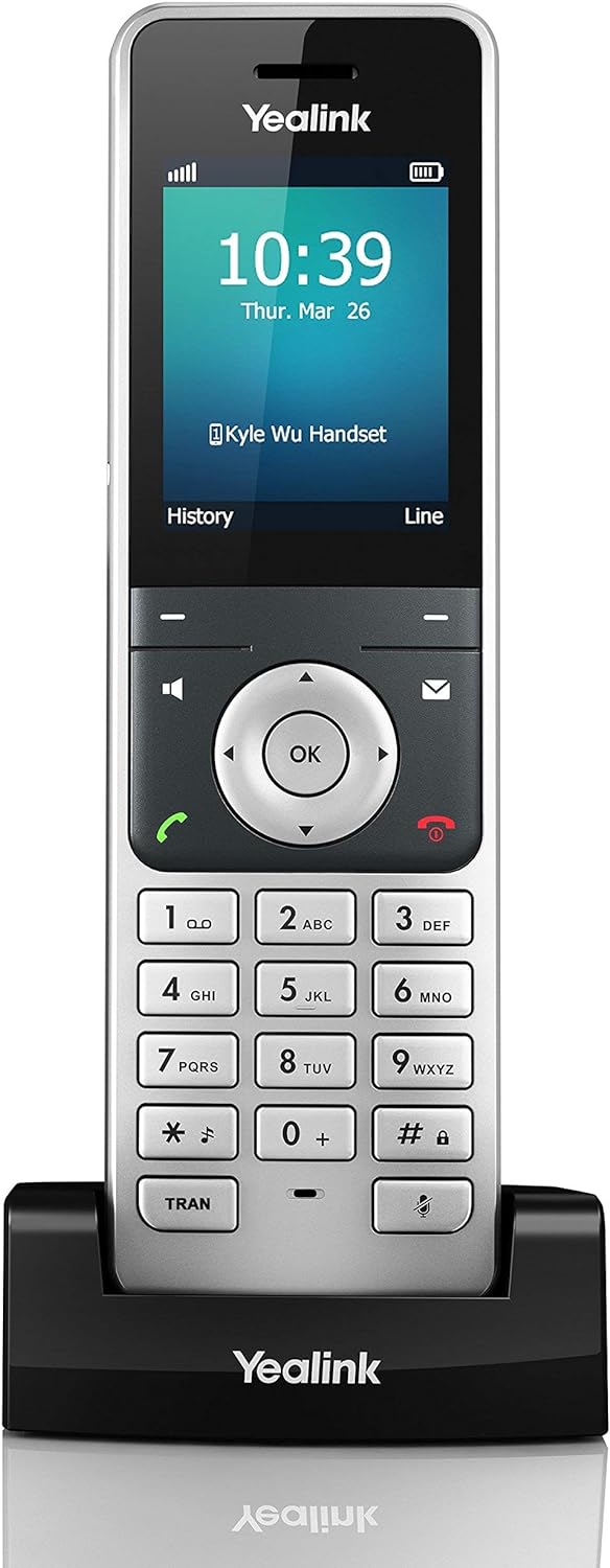 Yealink YEA-W56H HD DECT Expansion Handset for Cordless VoIP Phone and Device (Renewed)