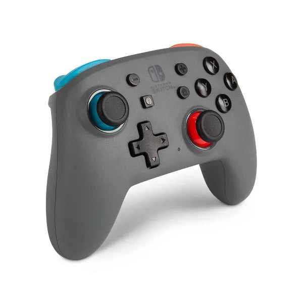 PowerA Nano Enhanced Wireless Controller for Nintendo Switch - Grey-Neon (Refurbished)