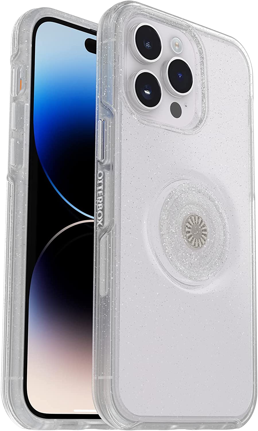 OtterBox + POP Clear Case for iPhone 14 Pro - Stardust Pop (Clear Glitter) (New)