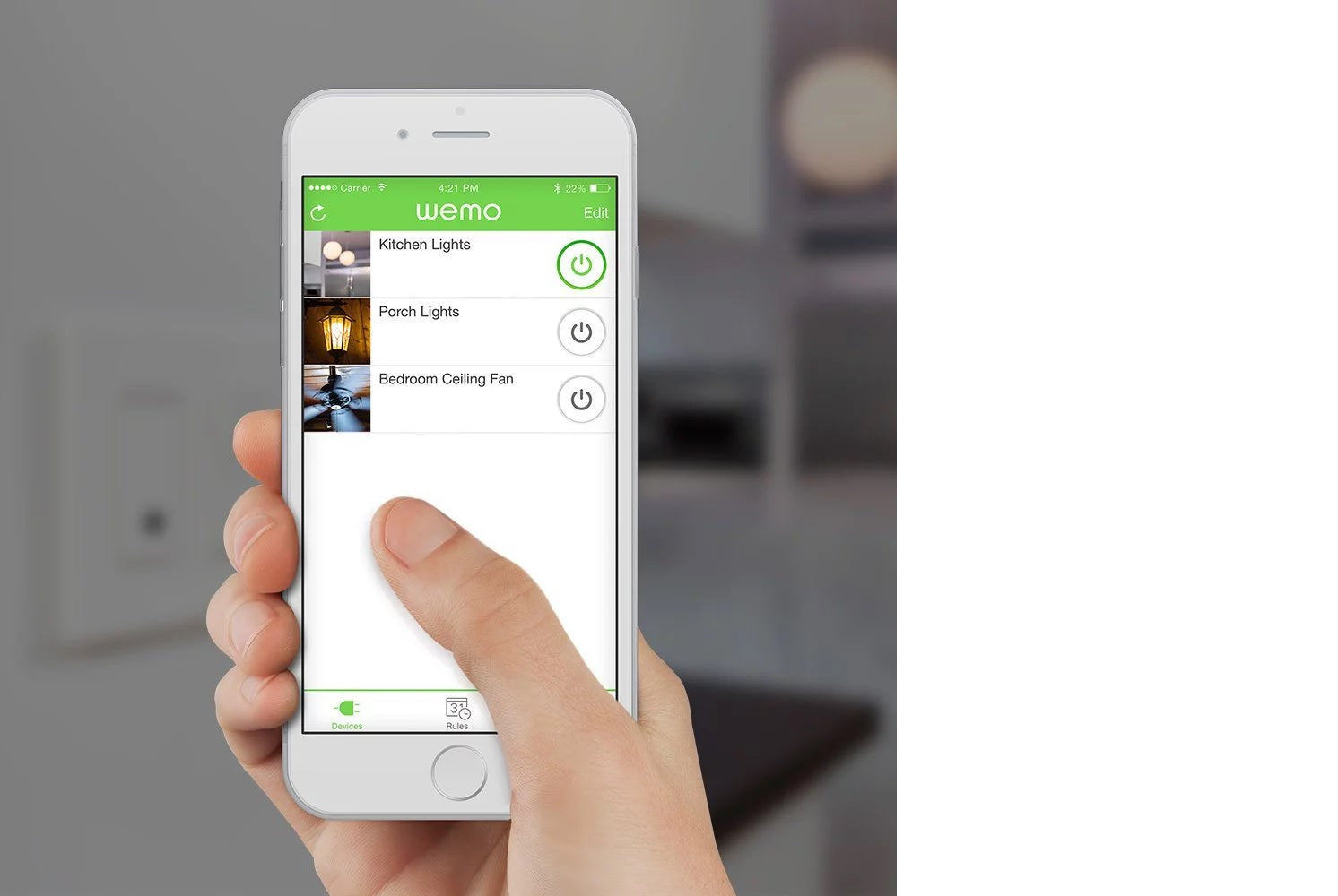 WeMo WIFI Smart Light Switch (WL8040) - White (Certified Refurbished)