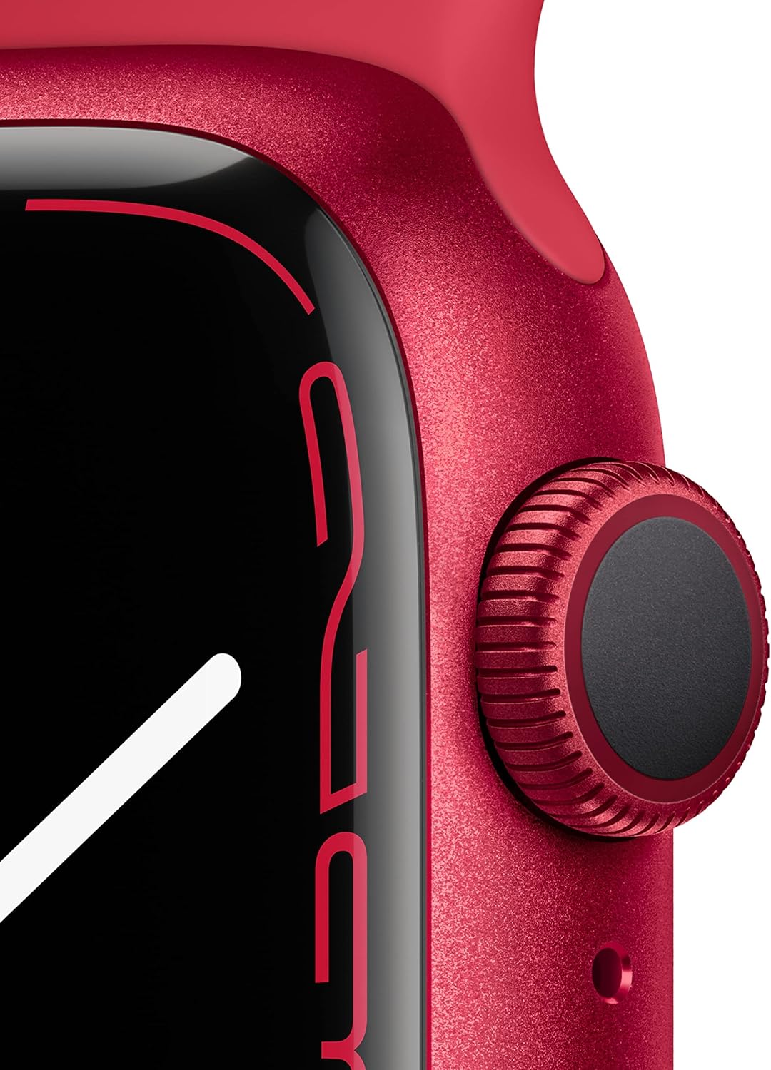 Apple Watch Series 7 (GPS) 41MM Red Aluminum Case RED Sport Band (Certified Refurbished)