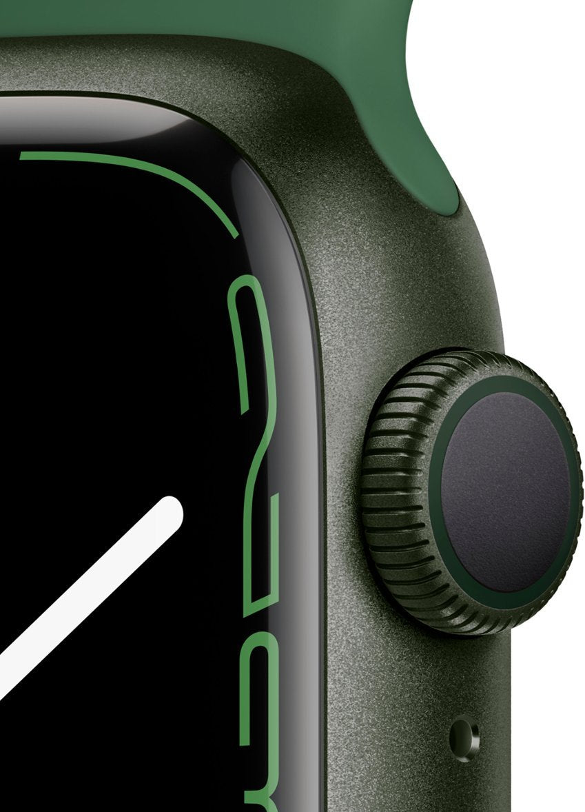 Apple Watch Series 7 (GPS) 41MM Green Aluminum Case Clover Sport Band (Used)