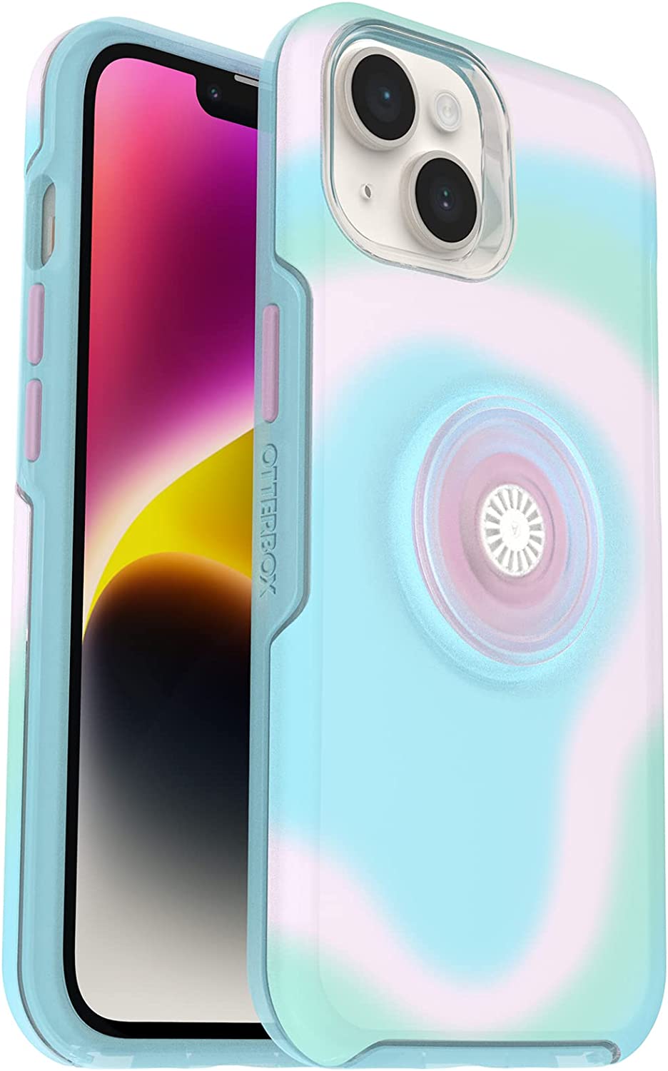 OtterBox + POP Case for Apple iPhone 14 - Glowing Aura (Pink) (Certified Refurbished)