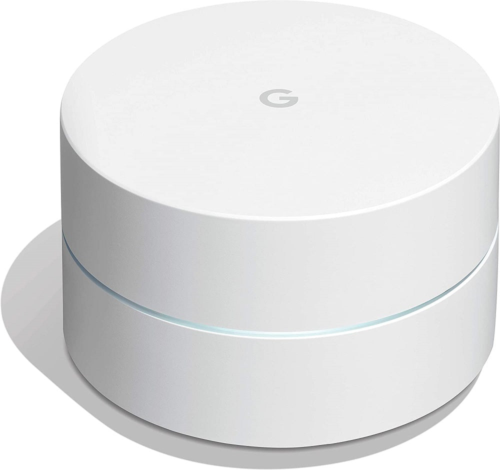 Google WiFi System, 1-Pack - Router Replacement for Whole Home Coverage - White (Refurbished)