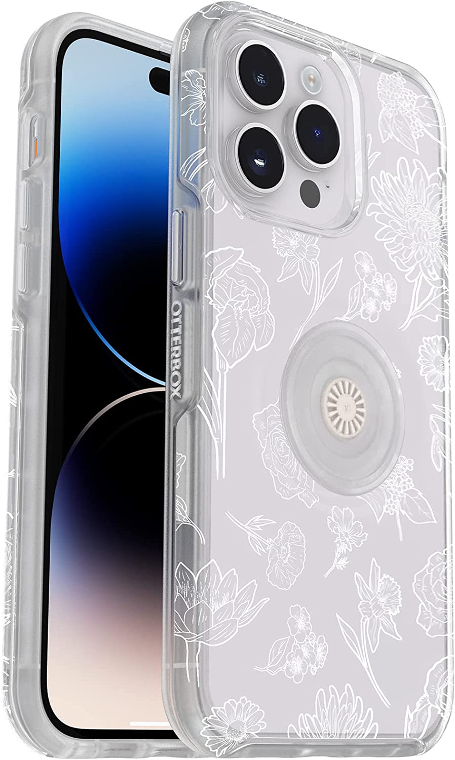 OtterBox + POP Clear Case for iPhone 14 Pro Max - Flower Of The Month (Clear) (Certified Refurbished)