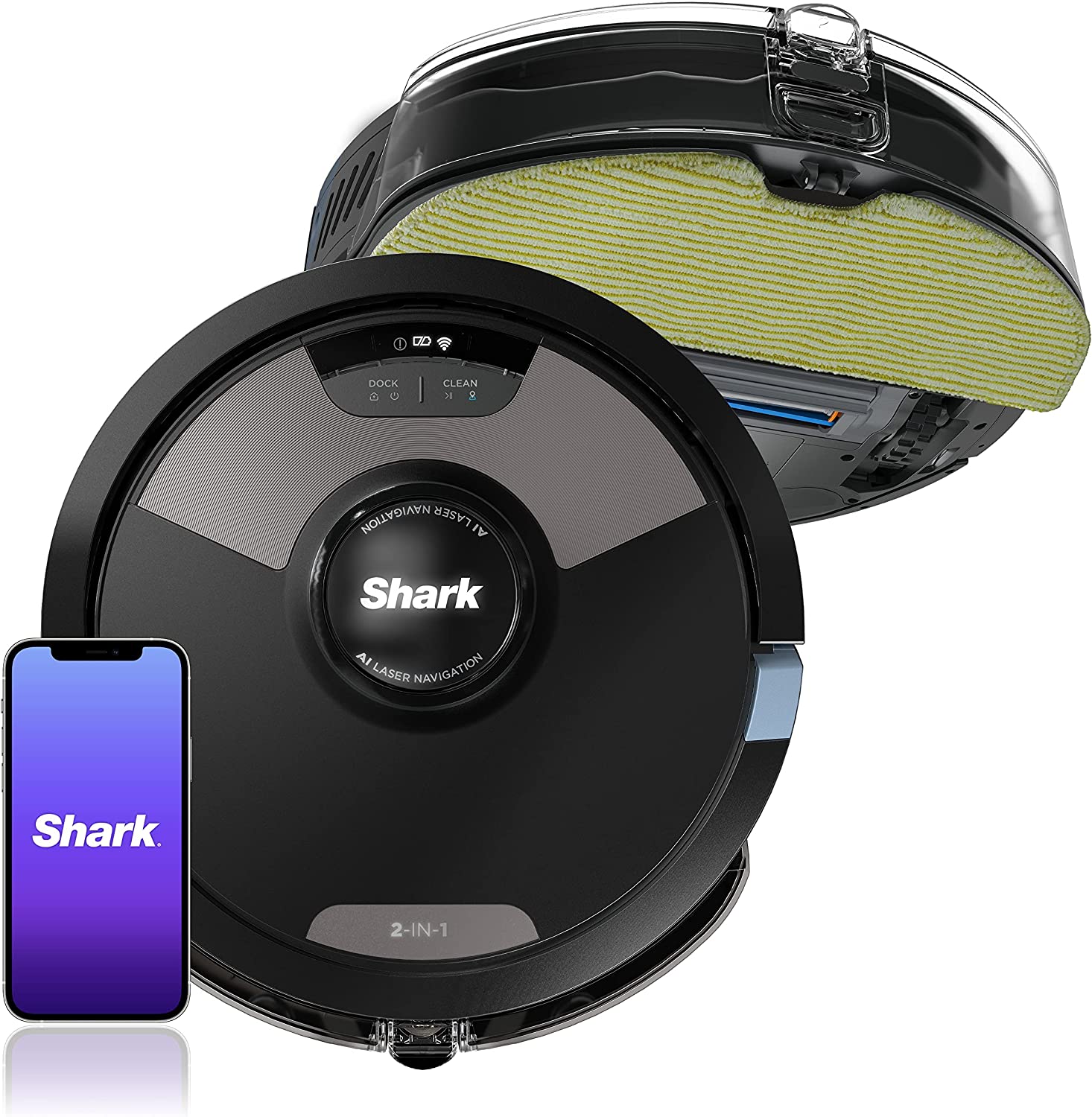 Shark AI Ultra 2-in-1 Robot Vacuum &amp; Mop with Sonic Mopping &amp; Home Mapping (Refurbished)