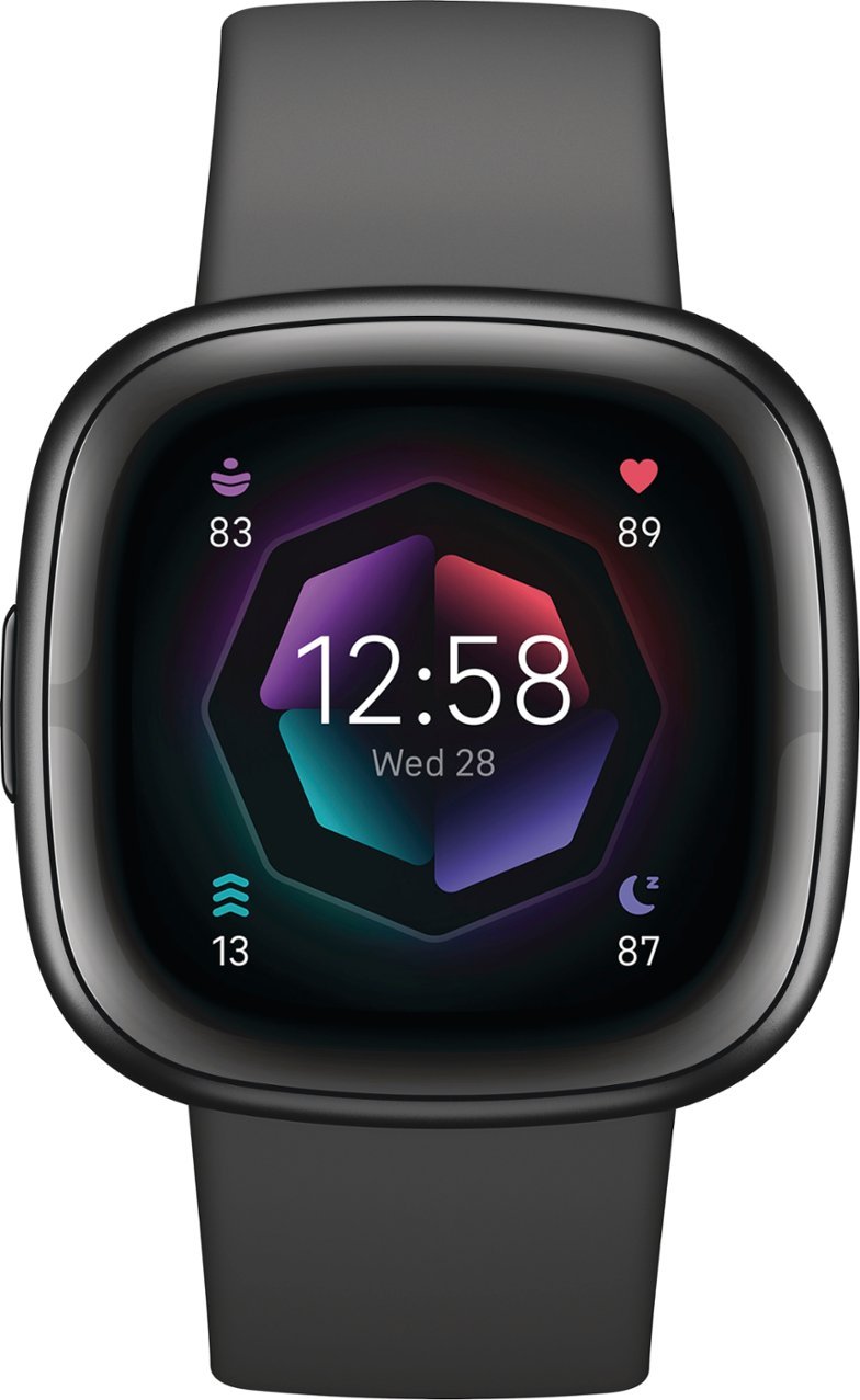 Fitbit Sense 2 Advanced Health and Fitness Smartwatch - Graphite (Certified Refurbished)