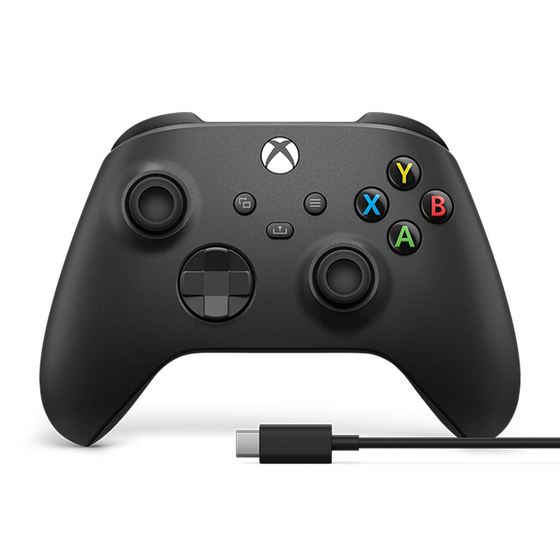 Microsoft Xbox Core Wireless Controller with USB-C Cable - Carbon Black (Certified Refurbished)