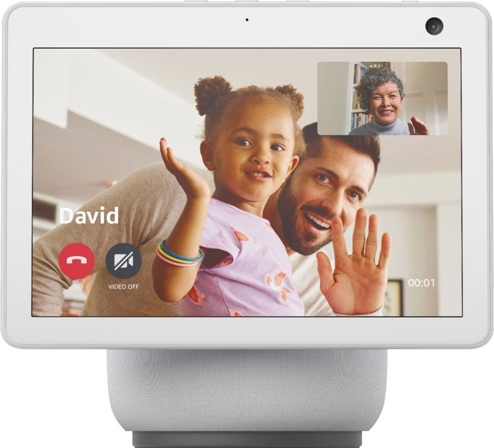 Amazon Echo Show 10 (3rd Gen) HD Smart Display w/ Motion & Alexa - Glacier White (Certified Refurbished)