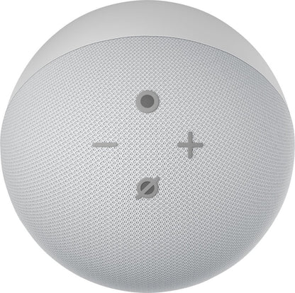 Amazon Echo Dot (4th Gen) Smart Speaker with Clock and Alexa - Glacier White (Certified Refurbished)