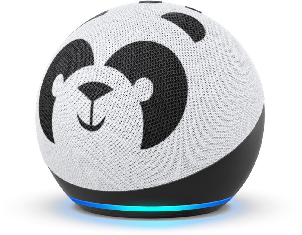 Amazon Echo Dot (4th Gen) Kids Edition with Parental Controls - Panda (Certified Refurbished)