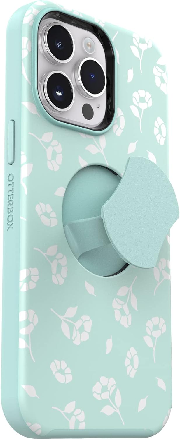 OtterGrip SYMMETRY SERIES Case for iPhone 14 Pro - Poppies By The Sea (Blue) (Certified Refurbished)