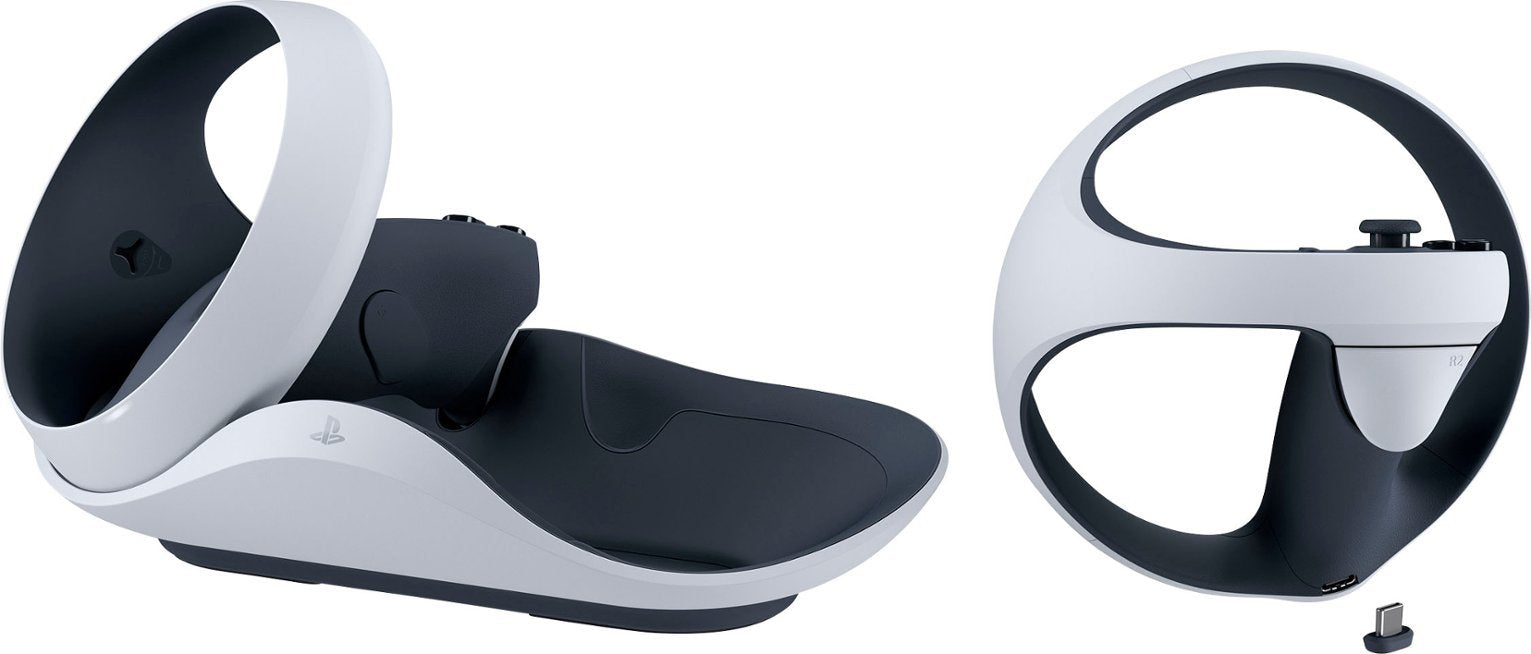 Sony PlayStation VR2 Sense Controller Charging Station - White/Black (Certified Refurbished)