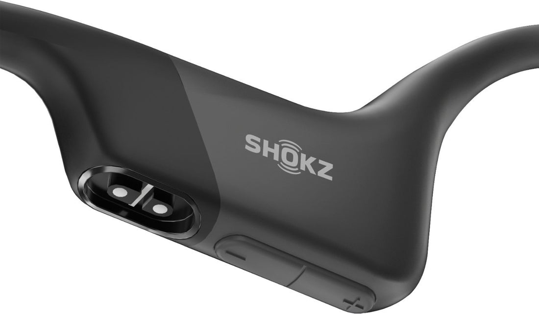Shokz OpenRun Bone Conduction Open-Ear Endurance Headphones - Black (Certified Refurbished)