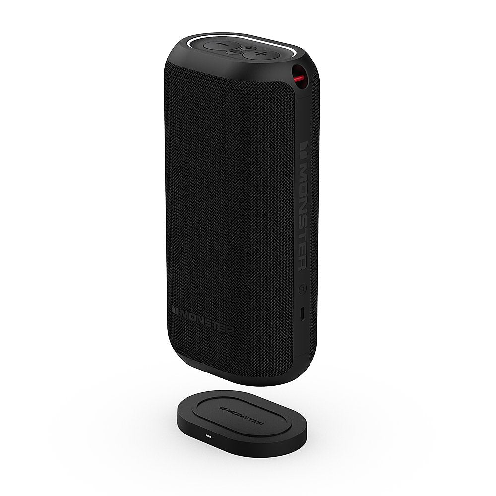 Monster DNA MAX Portable Bluetooth Speaker with Qi Wireless Charging - Black (Renewed)