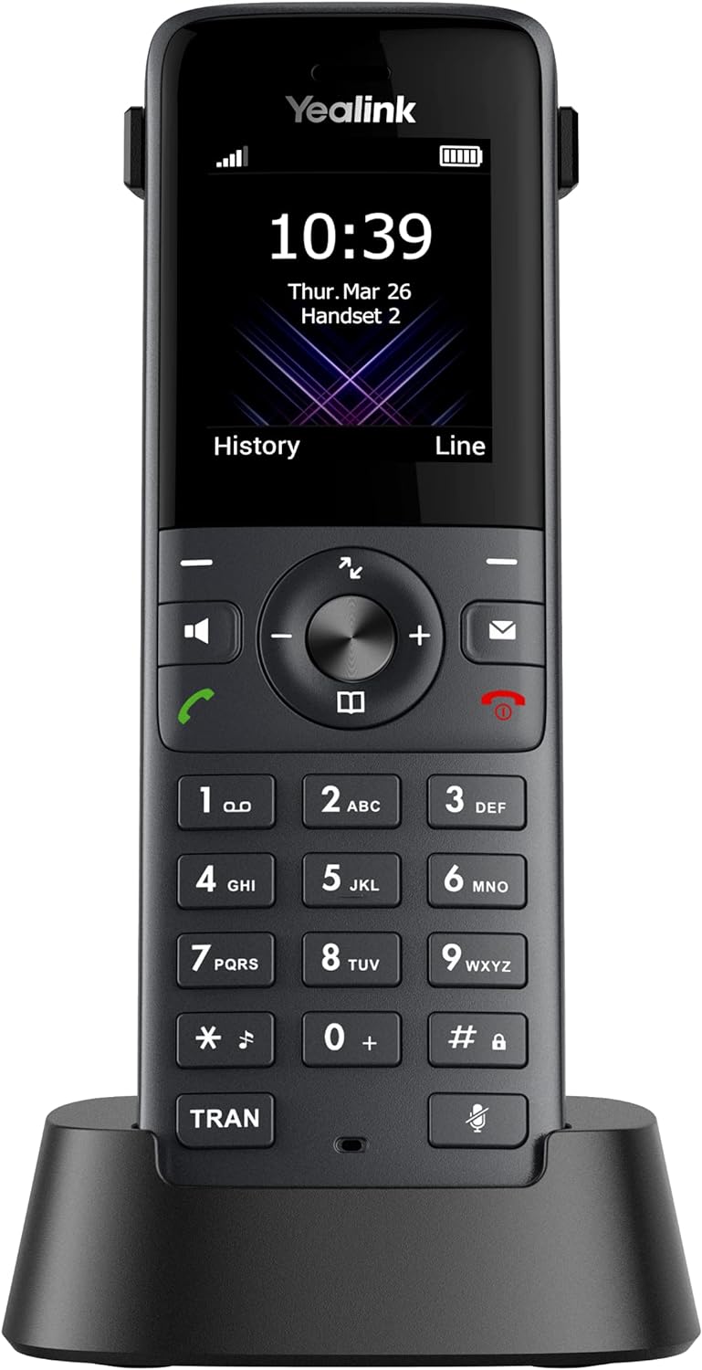 Yealink W78H Entry-level DECT Handset - Black (Renewed)