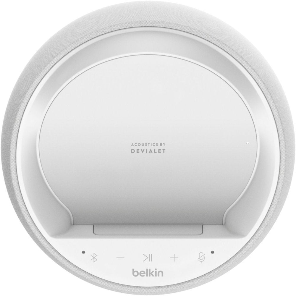 Belkin SoundForm Elite Hi-Fi Smart Speaker & Charger w/ Google Assistant - White (Refurbished)