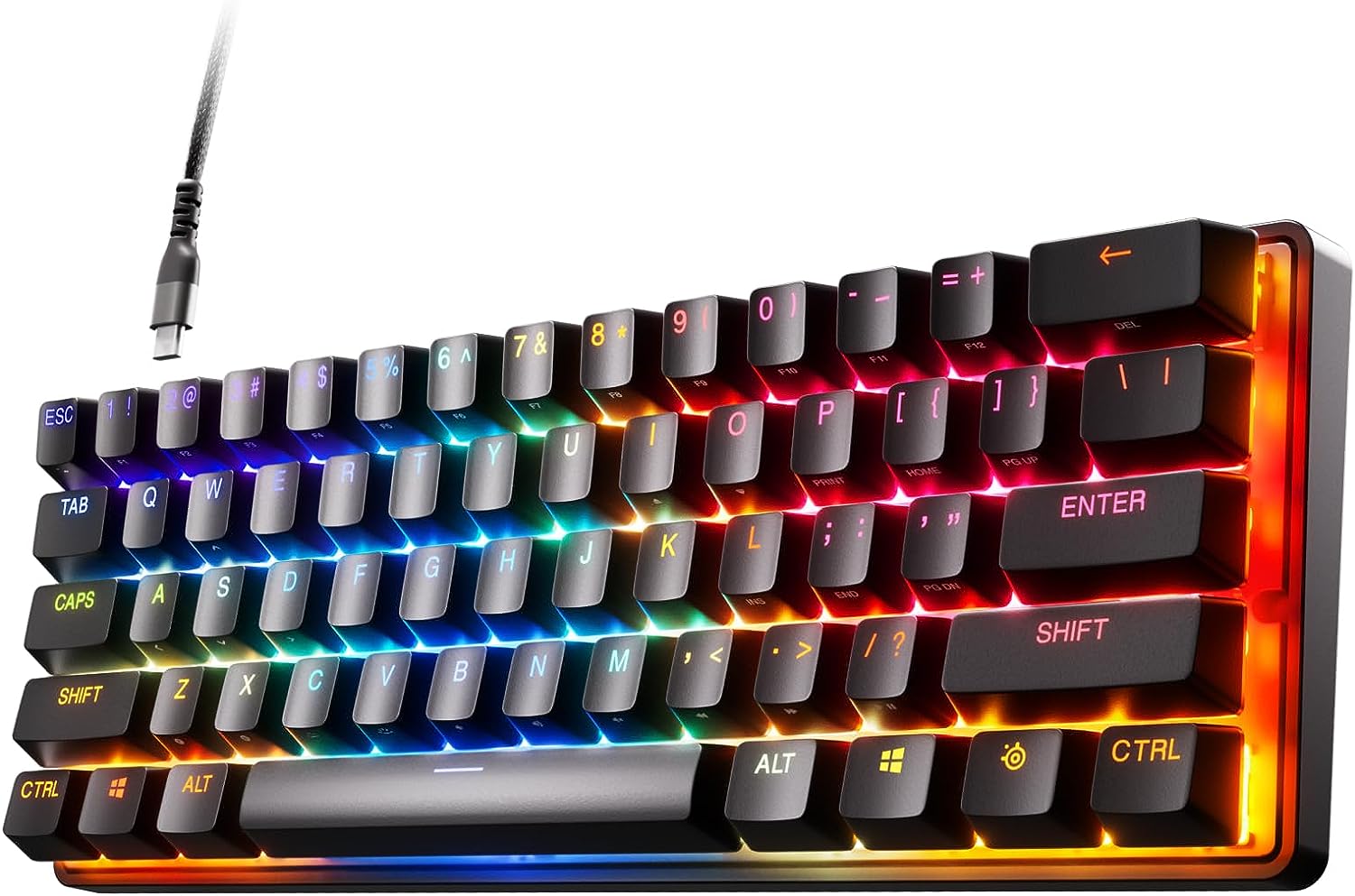 SteelSeries Apex Pro Mini Wired Gaming Keyboard with RGB Backlighting - Black (Certified Refurbished)