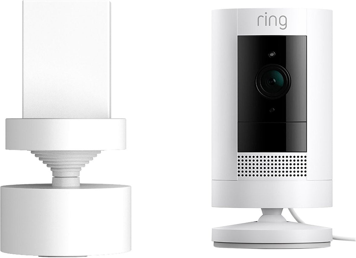 Ring Indoor/Outdoor Pan-Tilt Mount for Ring Stick Up Cam Plug-In - Whi ...
